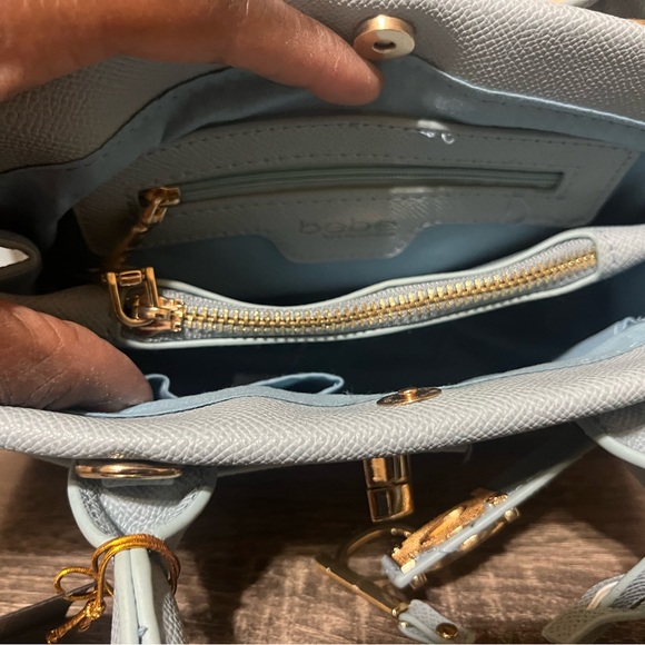 Bebe Mini Satchel Blue Crossbody New - Picture 4 of 7